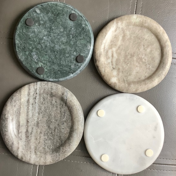 Aegean Marble Coasters 4x BNIB - Picture 2 of 3